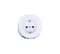 Розетка 1-м OSEN IP20 с заземл. ПБТ бел. LEZARD 743-0288-122B