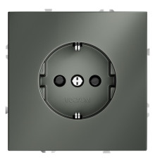 Розетка 1-м СП S70 16А с заземл. защ. шторки механизм титан Voltum VLS040206