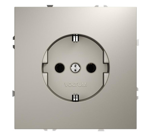 Розетка 1-м СП S70 16А с заземл. механизм кашемир Voltum VLS040103