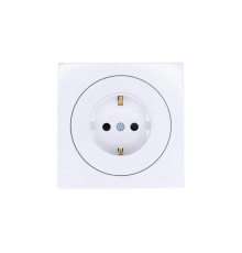 Розетка 1-м OSEN IP20 16А с защ. шторками ПБТ бел. LEZARD 743-0288-124B