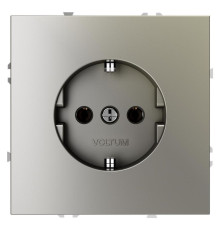 Розетка 1-м СП S70 16А с заземл. механизм шелк Voltum VLS040104