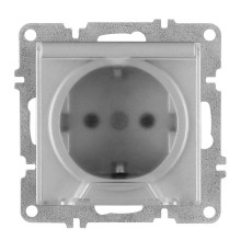 Розетка 1-м СП LAVIN/KAREN 16А IP20 с заземл. с крышкой механизм сер. ARVIA 50 03 2000 218