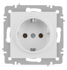 Розетка Accent 6-202-01М 2P+E Schuko 16А-250В IP20 СУ бел. матов. Intro Б0063681