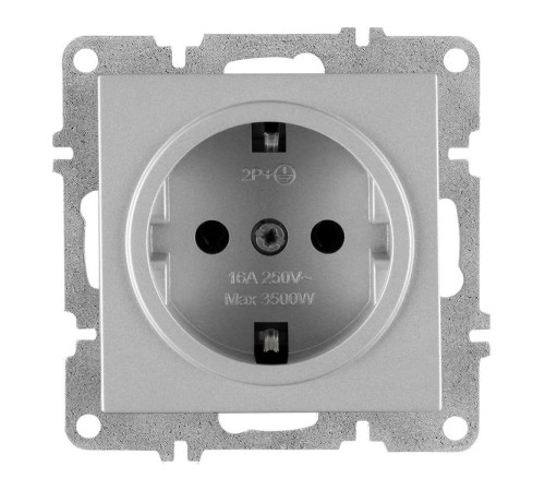 Розетка 1-м СП LAVIN/KAREN 16А IP20 с заземл. механизм сер. ARVIA 50 03 2000 217