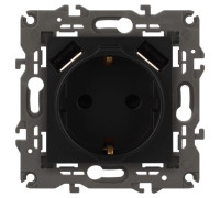Розетка 16А 250В 2P+E с 2хUSB 5В-3А защ. шторки Elegance антрацит 14-4109-05 ЭРА Б0047871