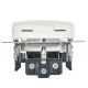 Розетка BRITE РСбш10-3-БрАБ 16А IP20 с заземл. защ. шторки с крышкой механизм арктич. бел. IEK BR-R16-16-K91