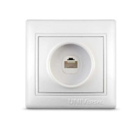 Розетка компьютерная СП Севиль 16А IP29 бел. UNIVersal С0051