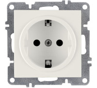 Розетка 1-м СП LAVIN/KAREN 16А IP20 с заземл. механизм бел. ARVIA 50 01 1000 217