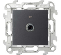 Розетка телевизионная оконечная TV СП Simon 24 IP20 механизм графит Simon 2450476-038