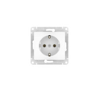 Розетка Glossa 16А с заземл. быстрозажим. клем. механизм бел. SE GSL000143S