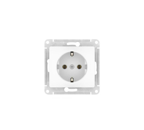 Розетка Glossa 16А с заземл. быстрозажим. клем. механизм бел. SE GSL000143S