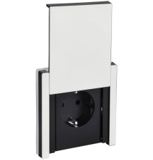 Розетка 1-м СП FORTE&PIANO FP221M 16А IP44 с заземл. защ. шторки с крышкой винтовое крепление бел. IEK FP-R16-16-44-M-K01