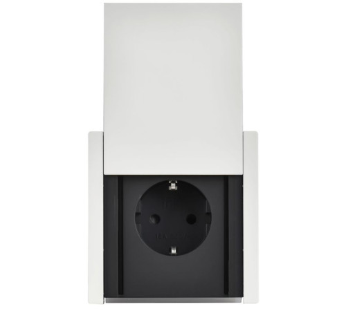 Розетка 1-м СП FORTE&PIANO FP221M 16А IP44 с заземл. защ. шторки с крышкой винтовое крепление бел. IEK FP-R16-16-44-M-K01