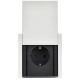 Розетка 1-м СП FORTE&PIANO FP221M 16А IP44 с заземл. защ. шторки с крышкой винтовое крепление бел. IEK FP-R16-16-44-M-K01