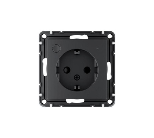 Розетка AtlasDesign Smart 16А L+N с заземл. защ. шторки Zigbee механизм карбон SE ATN001045Z