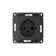 Розетка AtlasDesign Smart 16А L+N с заземл. защ. шторки Zigbee механизм карбон SE ATN001045Z