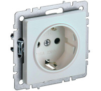 Розетка BRITE РС11-1-0-БрЖ 16А с заземл. без защ. шторки жемчуж. IEK BR-R11-16-K36
