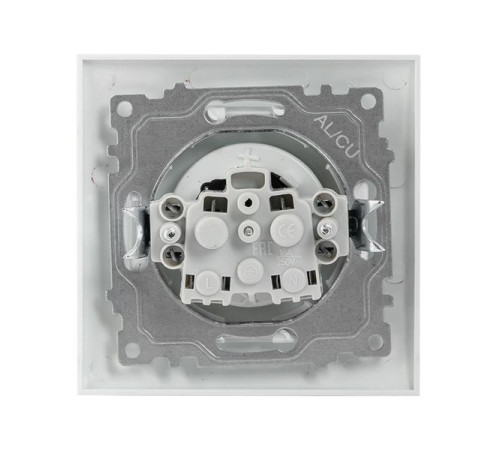 Розетка 1-м СП Валенсия 10А IP20 без заземл. защ. шторки бел. PROxima EKF EWR10-022-10