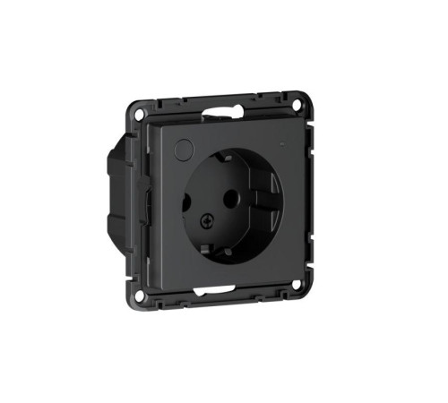 Розетка AtlasDesign Smart 16А L+N с заземл. защ. шторки Zigbee механизм карбон SE ATN001045Z