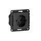 Розетка AtlasDesign Smart 16А L+N с заземл. защ. шторки Zigbee механизм карбон SE ATN001045Z