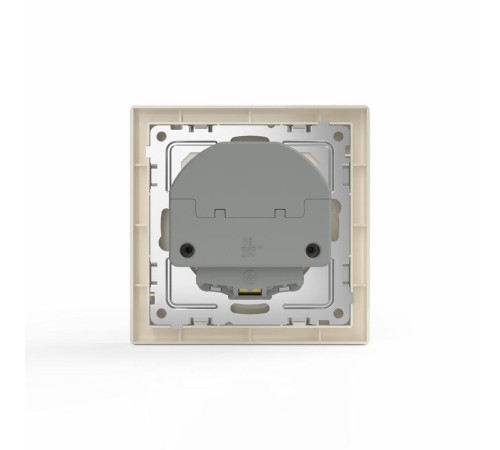 Розетка 1-м СП Pixel с заземл. с 2-мя заряд. устр. USB тип A+C IP20 механизм беж. TOKOV ELECTRIC TKE-PX-R1U2AC-C02