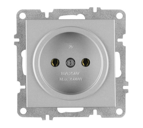 Розетка 1-м СП LAVIN/KAREN 16А IP20 без заземл. механизм сер. ARVIA 50 03 2000 215