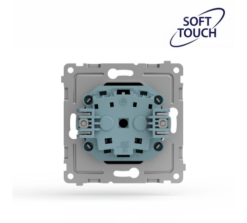 Розетка 1-м СП Pixel IP44 с заземл. с крышкой механизм карбон TOKOV ELECTRIC TKE-PX-R1ZSW1-C14-IP44