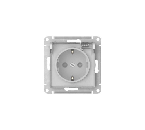 Розетка AtlasDesign Aqua 16А IP44 с заземл. защ. шторки с прозр. крышкой быстрозажим. клем. механизм бел. SE ATN440146S