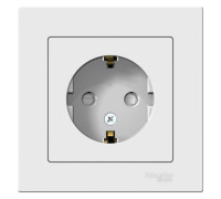 Розетка AtlasDesign с заземл. со шторками 16А в сборе лотос SE ATN001344