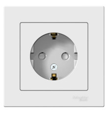 Розетка AtlasDesign с заземл. со шторками 16А в сборе лотос SE ATN001344