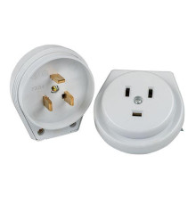 Разъем 1-м СП РШ-ВШ 32А IP20 250В 2P+PE пластик. бел. PROxima EKF AS-250-H-02