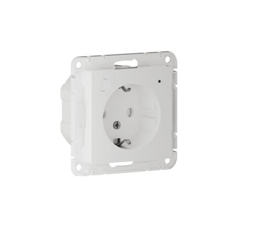 Розетка AtlasDesign Smart 16А L+N с заземл. защ. шторки Zigbee механизм бел. SE ATN000145Z
