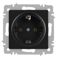Розетка Accent 6-202-05 2P+E Schuko 16А-250В IP20 СУ антрацит Intro Б0063693