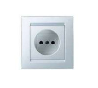Розетка 1-м СП Simon15 16А IP20 без заземл. бел. Simon 1590431-030