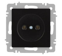 Розетка Accent 6-201-05 2P 16А-250В IP20 СУ антрацит Intro Б0063665