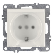 Розетка 1-м СП LAVIN/KAREN 16А IP20 с заземл. с крышкой механизм бел. ARVIA 50 01 1000 218