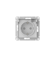 Розетка AtlasDesign Aqua 16А IP44 с заземл. защ. шторки с прозр. крышкой быстрозажим. клем. механизм бел. SE ATN440146S