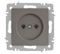 Розетка Accent 6-201-09 2P 16А-250В IP20 СУ титан Intro Б0063673