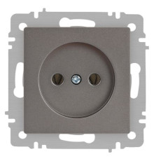 Розетка Accent 6-201-09 2P 16А-250В IP20 СУ титан Intro Б0063673