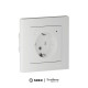 Розетка AtlasDesign Smart 16А L+N с заземл. защ. шторки Zigbee механизм бел. SE ATN000145Z