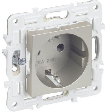 Розетка SKANDY 16А с заземл. защ. штроки SK-R04Sh шампань IEK SK-R14-16-K37
