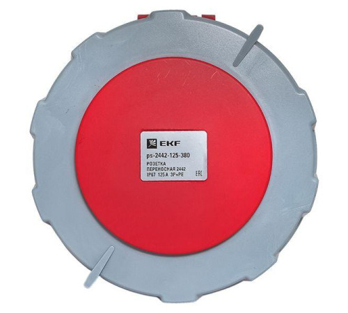 Розетка переносная 2442 3Р+РЕ 125А 380В IP67 PROxima EKF ps-2442-125-380