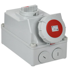 Розетка с мех. блокировкой 63А-6ч 380В 3P+PE+N ССИ-835 IP67 IEK PSR12-063-5-5-67
