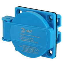 Розетка панельная СП R(PAN)-16-2P-PE-IP54 112 2Р+PЕ 16А 220В IP54 защ. крышка Эра Б0057937