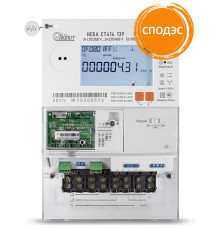 Счетчик НЕВА СТ414 139 BCSPIO10ET 5(100)A МСК многотариф. оптопорт. ETHERNET ток 5(100) 3ф. Тайпит 6197870