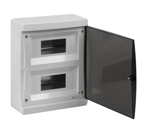 Корпус навесной COMFORT ЩРН-П-18 IP41 пластик. прозр. крышка бел. Эра Б0067239