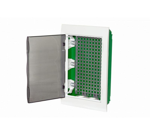 Корпус встраиваемый City9 Box IT 3 ряда 36мод. 2 розетки с прозр. дверцей SE EZ9E312S2FIT
