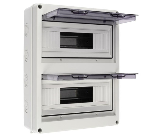 Бокс модульный накладной PDB/W 4024 GR (ЩРН-ПГ-24) IP65 пластик. Pro JazzWay 5072145