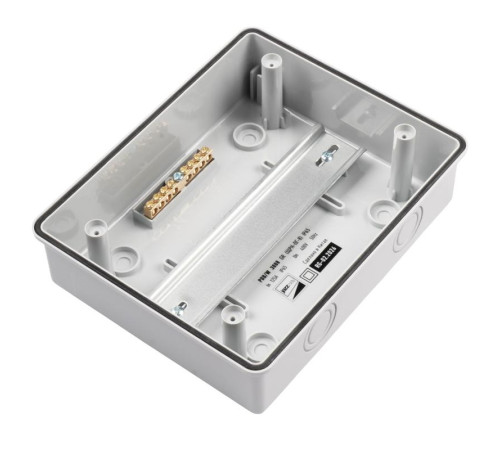 Бокс модульный накладной PDB/W 3008 GR (ЩРН-ПГ- 8) IP65 пластик. Pro JazzWay 5071988