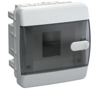 Корпус пластиковый ЩРВ-П-4 IP41 черн. прозр. дверь UNION Compact IEK UIC-KP12-V-04-41-K01